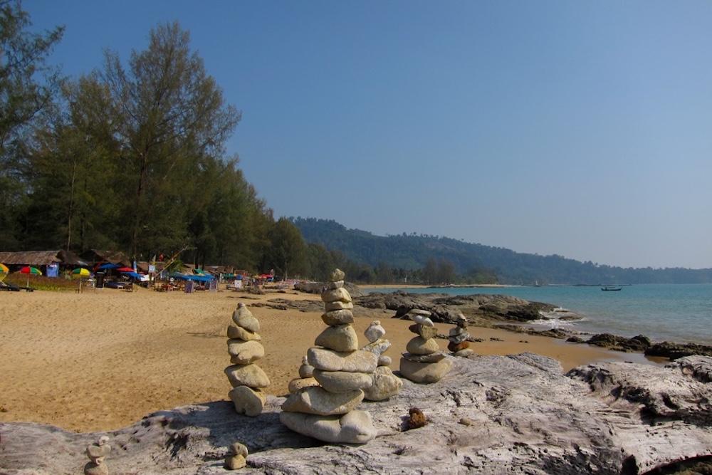 Der Strand der Lah Own Bay